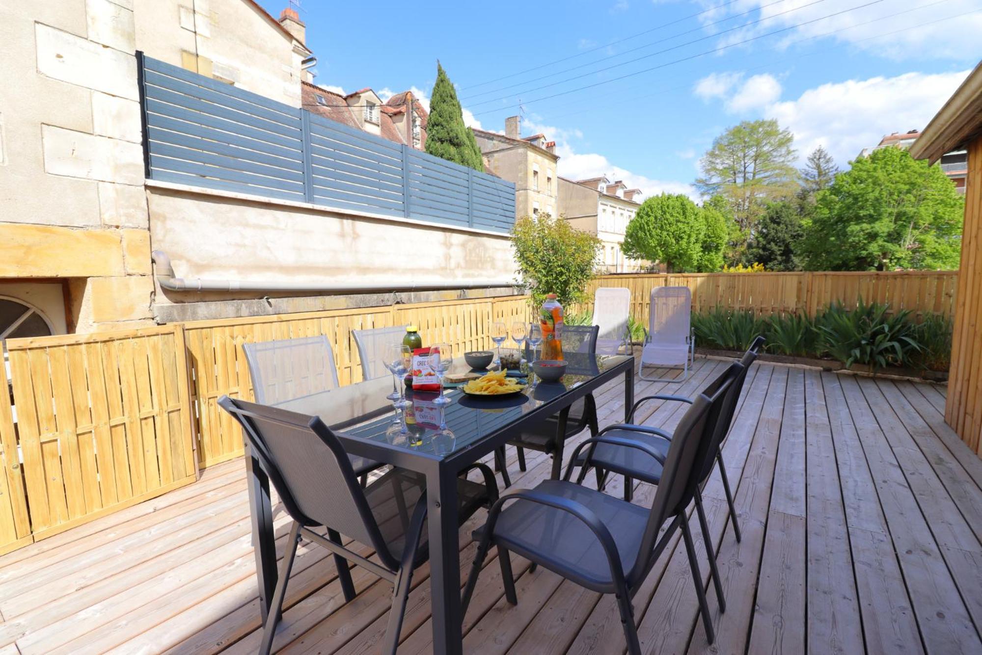 Apartmán Le Terrazza - T3 Hyper-Centre Avec Terrasse Privative Bergerac Pokoj fotografie